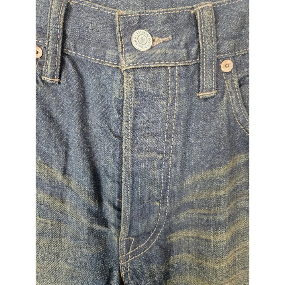 RRL Ralph Lauren Men's Slim Fit Shuttle Woven Sanforized Selvedge Jeans 32x30